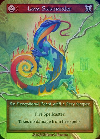 【FOIL】[Fire] Lava Salamander [beta-Exceptional]
